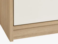 Ladekast JENSLEV 4 lades 1 deur eiken/wit