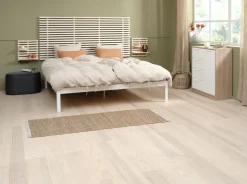 Ladekast JENSLEV 4 lades 1 deur eiken/wit