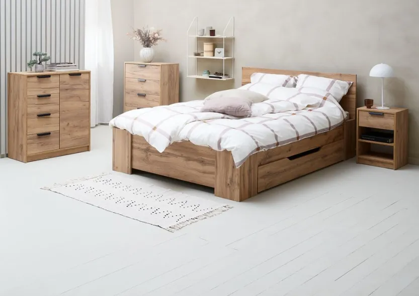 Ladekast JENSLEV 4 lades eiken