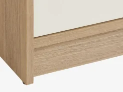 Ladekast JENSLEV 4 lades eiken/wit