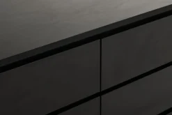 Ladekast LIMFJORDEN 3+3 lades zwart