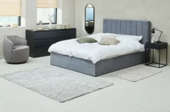 Ladekast LIMFJORDEN 3+3 lades zwart