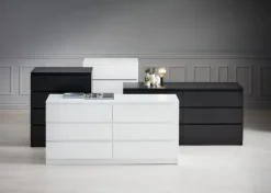 Ladekast LIMFJORDEN 4 lades wit