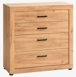 Ladekast LINTRUP 4 lades eiken