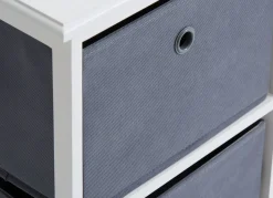 Ladekast ODBY 3 opbergboxen wit/grijs