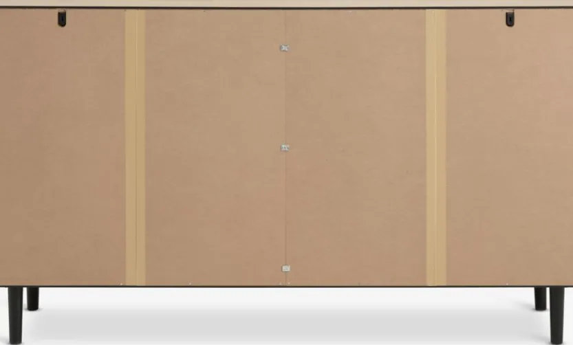 Ladekast ODENSE 3+3 lades eiken/zwart