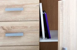 Ladekast TAPDRUP 4 lades 1 deur eiken