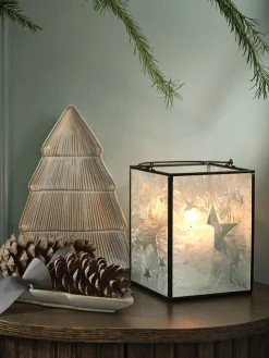 Lantaarn OLIVIN B13xL13xH18cm zwart