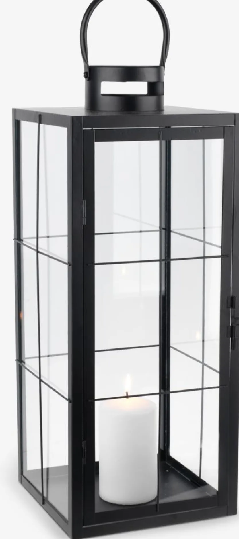 Lantaarn VILLADS B20xL20xH50cm zwart