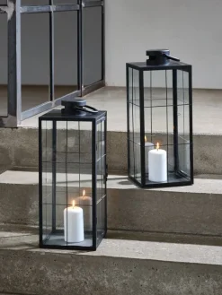 Lantaarn VILLADS B20xL20xH50cm zwart