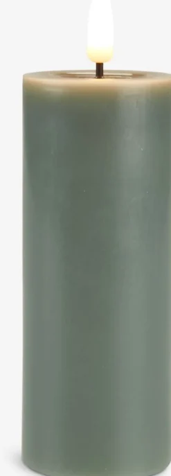 LED kaars FALAR Ø5xH15cm groen met timer