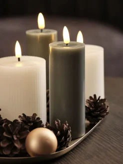 LED kaars FALAR Ø5xH15cm groen met timer