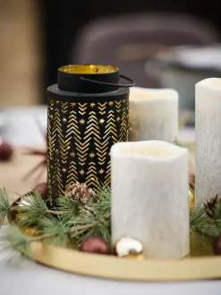 LED kaars LAVA wit 3 stuks