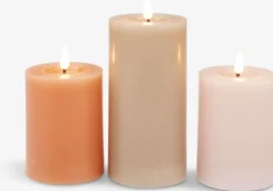 LED kaars TERKEL H13/15/18cm 3 stuks