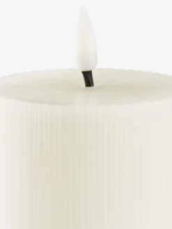 LED stompkaars GALAR Ø8xH13cm met timer wit