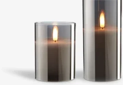 LED stompkaars KLAUS Ø8xH10cm grijs