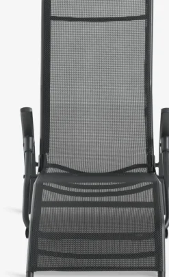 Ligstoel LOMMA B63xL130 zwart