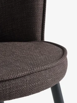 LINTRUP L140 tafel eiken + 4 RISSKOV stoelen donkerbruin