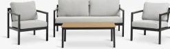 Loungeset BEJSTRUP 4-persoons grijs