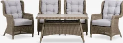 Loungeset FALKENBERG 4-persoons naturel