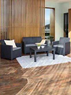 Loungeset MOLDE 4-persoons grijs