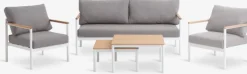 Loungeset ODDESUND 4,5-persoons wit