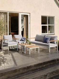 Loungeset ODDESUND 4,5-persoons wit