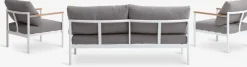 Loungeset ODDESUND 4,5-persoons wit