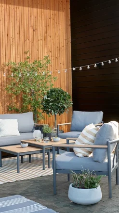 Loungeset ODDESUND 4,5-persoons grijs