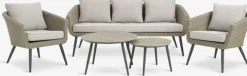 Loungeset SANDBAKKE 5-persoons naturel