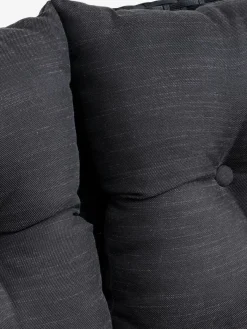 Loungeset VEN 4-persoons chaise zwart