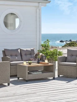 Loungeset VEN 4-persoons naturel