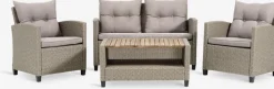 Loungeset VEN 4-persoons naturel