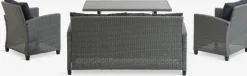 Loungeset VISBY 4-persoons grijs