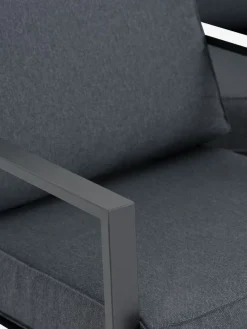 Loungeset VONGE 5-persoons zwart