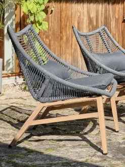 Loungestoel DANNEMARE grijs