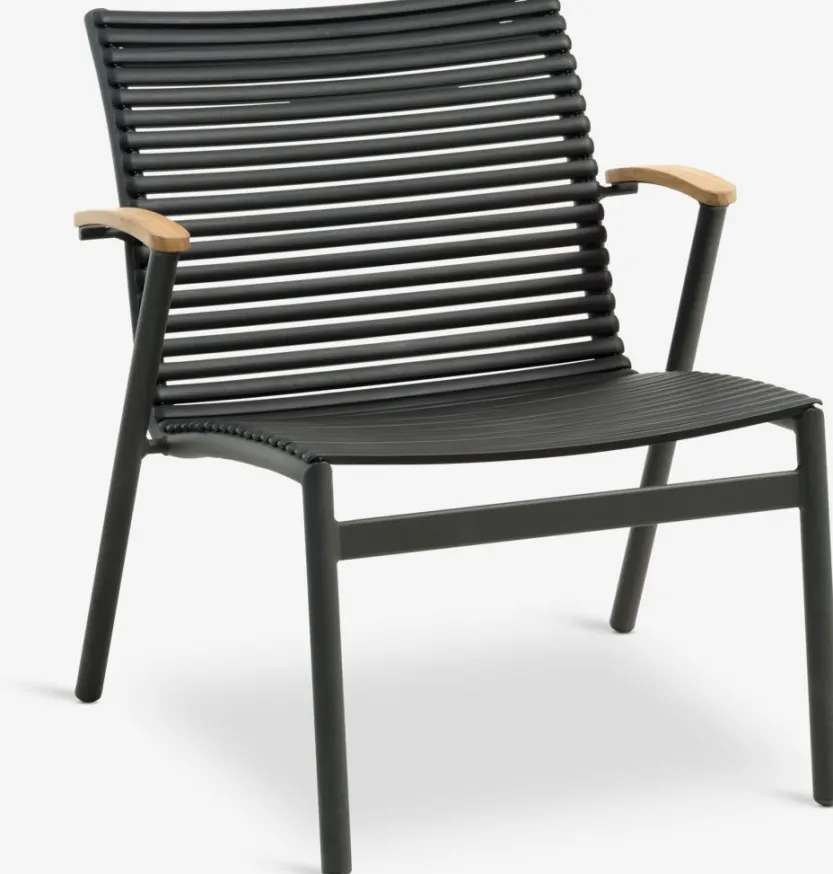 Loungestoel SADBJERG B66xH73xD78 zwart