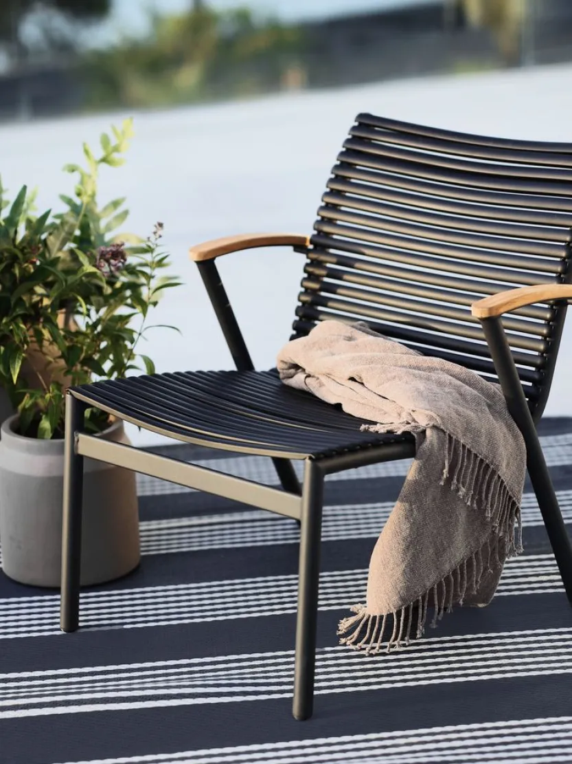 Loungestoel SADBJERG B66xH73xD78 zwart