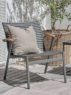 Loungestoel SADBJERG B66xH73xD78 zwart