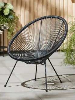 Loungestoel UBBERUP B72xH83xD80 zwart