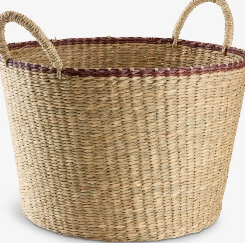 Mand HERMAN Ø37xH25cm zeegras