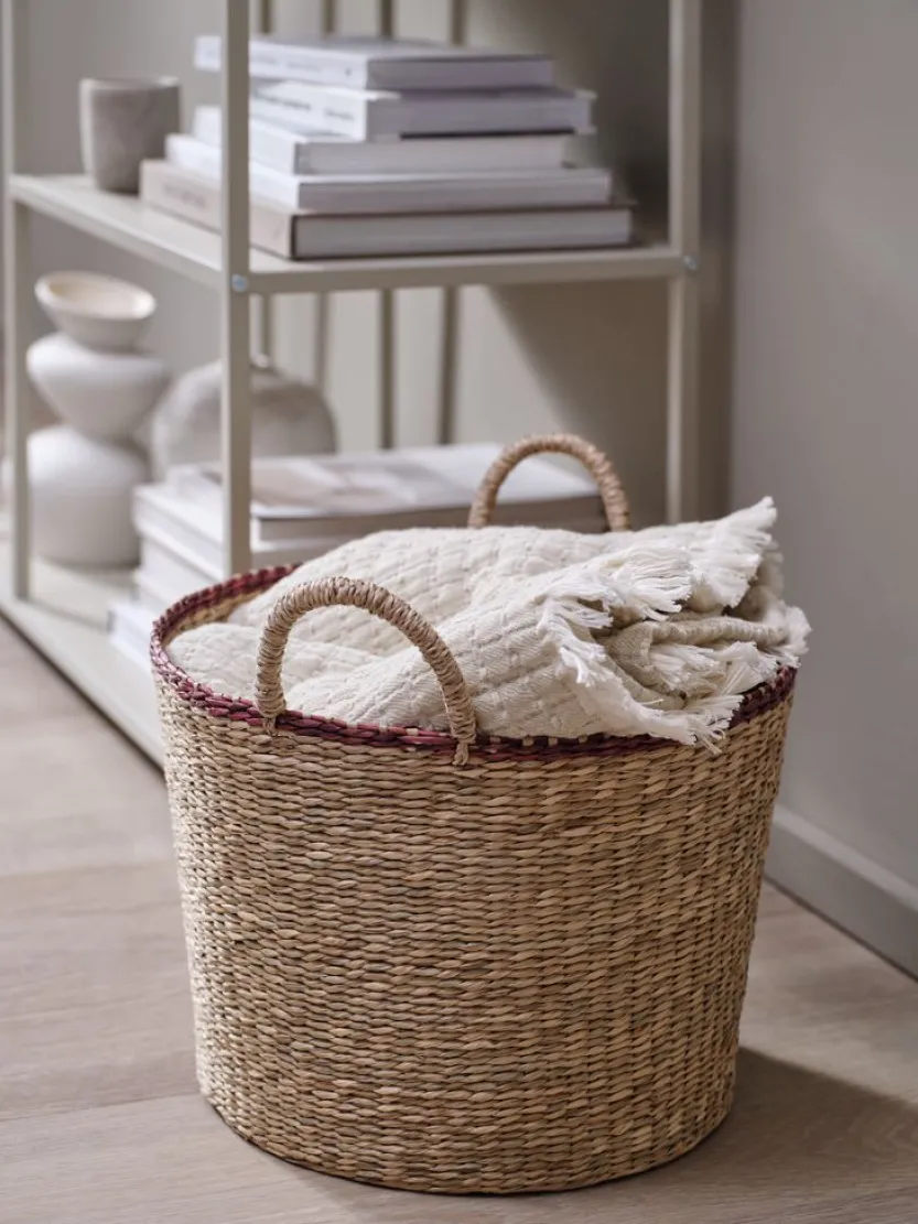 Mand HERMAN Ø37xH25cm zeegras