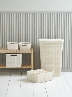 Mand JUTE 12L kunststof off-white