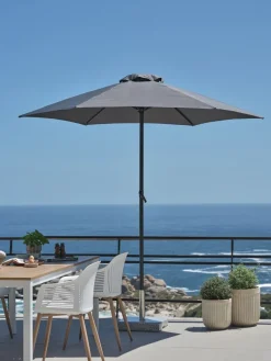 Marktparasol NAPPEDAM Ø250 donkergrijs