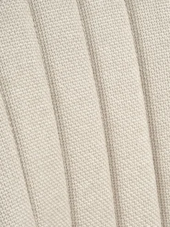 MARSTRAND Ø110 tafel wit + 4 ADSLEV beige