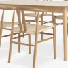 MARSTRAND L200/280 tafel eiken + 4 GUDERUP eiken/naturel