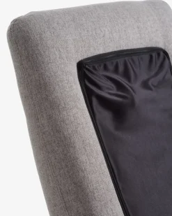 Massagestoel VONSILD lichtgrijze stof