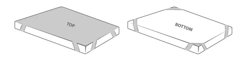 Matrasbeschermer GRETHE waterdicht 90x200 wit