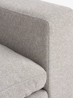 Modulaire bank LUNDBY chaise longue zandkleurige stof