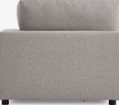 Modulaire bank LUNDBY hoek/eind zandkleurige stof